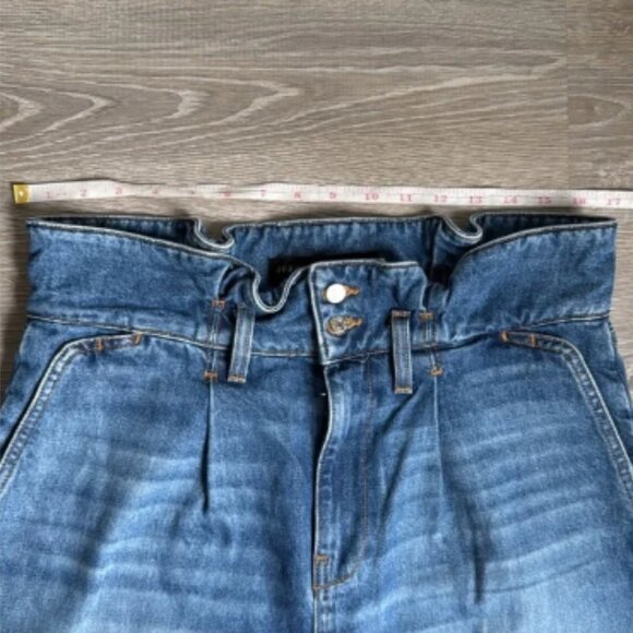 Veronica Beard Addie Paperbag Waist Tapered Jeans 30 - Picture 5 of 7